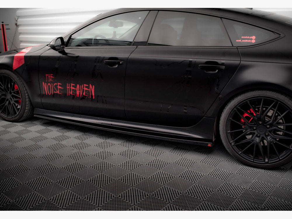 Side Skirts Diffusers compatible with Audi A7 RS 7 Look C7
