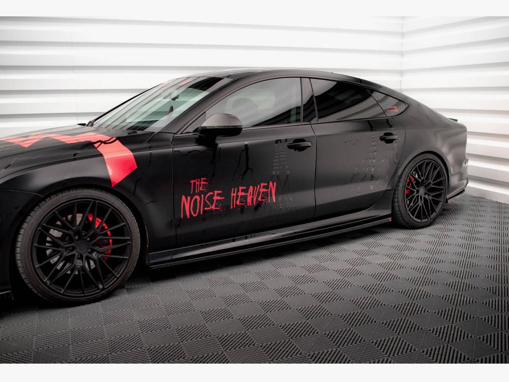 Side Skirts Diffusers compatible with Audi A7 RS 7 Look C7