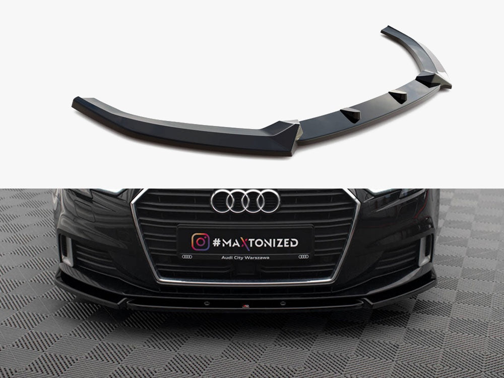Front Splitter V.1 compatible with Audi A3 Sportback 8V Facelift