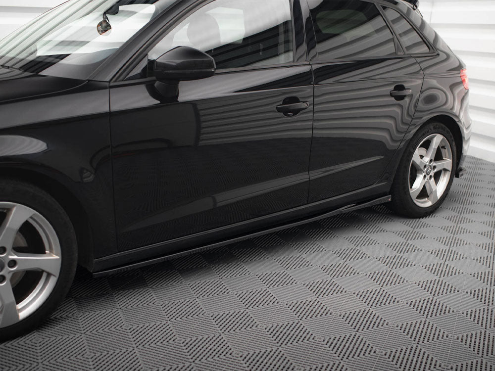 Side Skirts Diffusers compatible with Audi A3 Sportback 8V Facelift