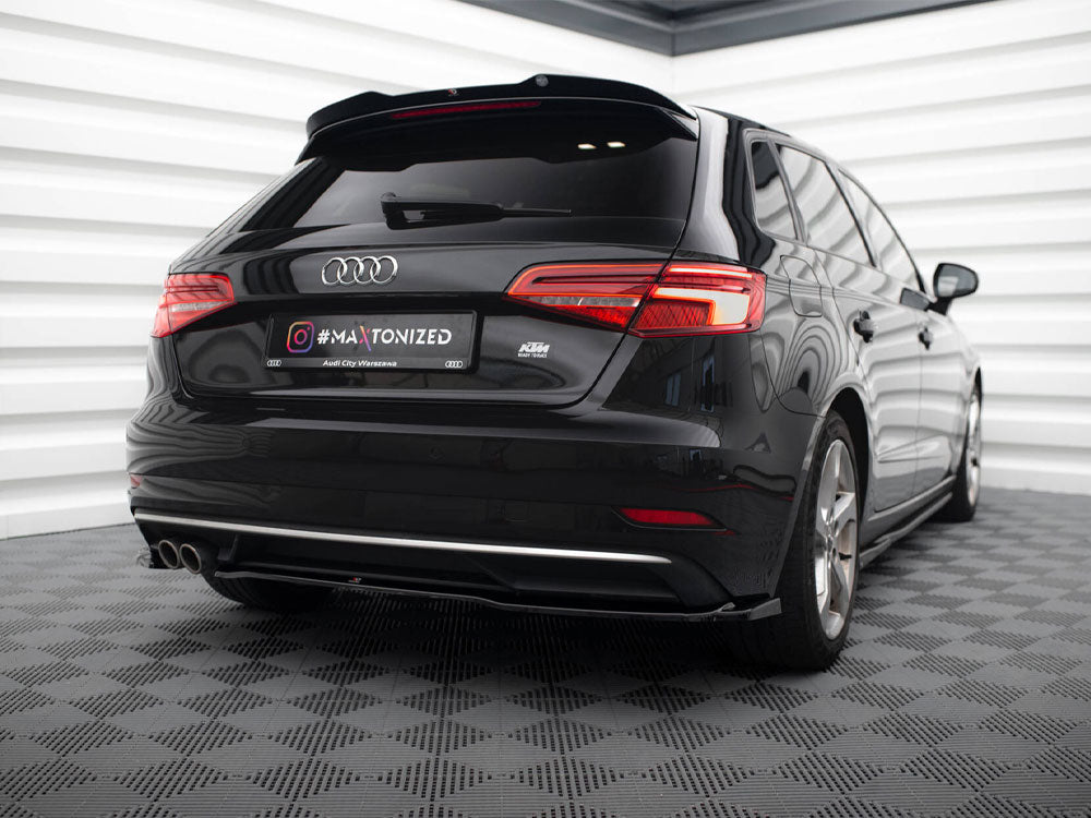 Rear Side Splitters compatible with Audi A3 Sportback 8V Facelift