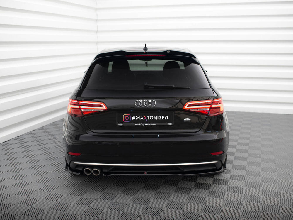Rear Side Splitters compatible with Audi A3 Sportback 8V Facelift