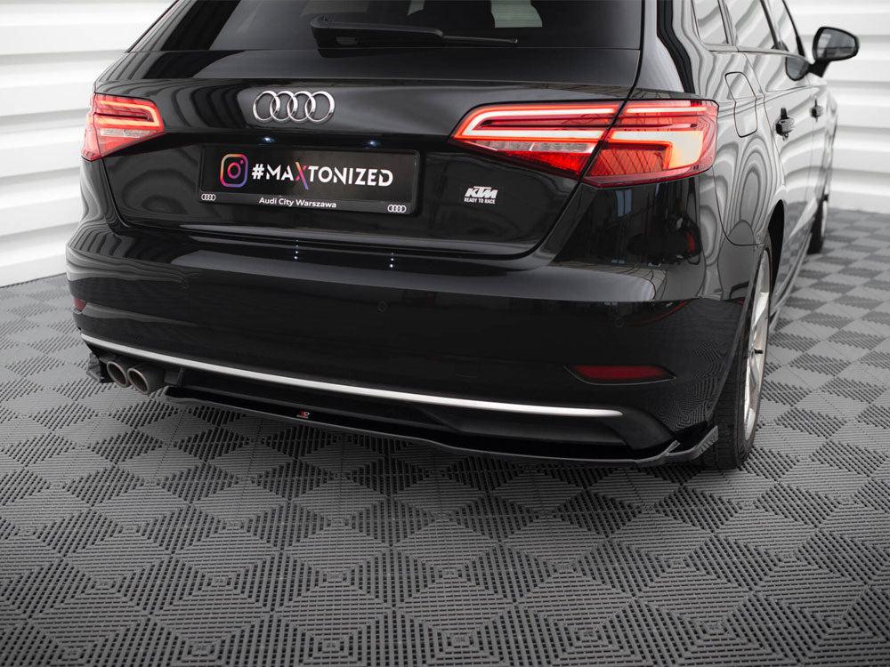 Rear Side Splitters compatible with Audi A3 Sportback 8V Facelift