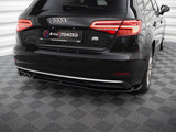 Rear Side Splitters compatible with Audi A3 Sportback 8V Facelift