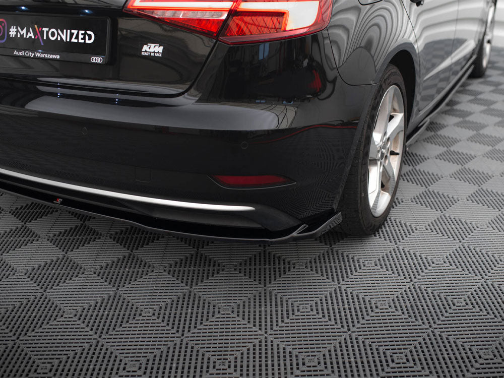 Rear Side Splitters compatible with Audi A3 Sportback 8V Facelift