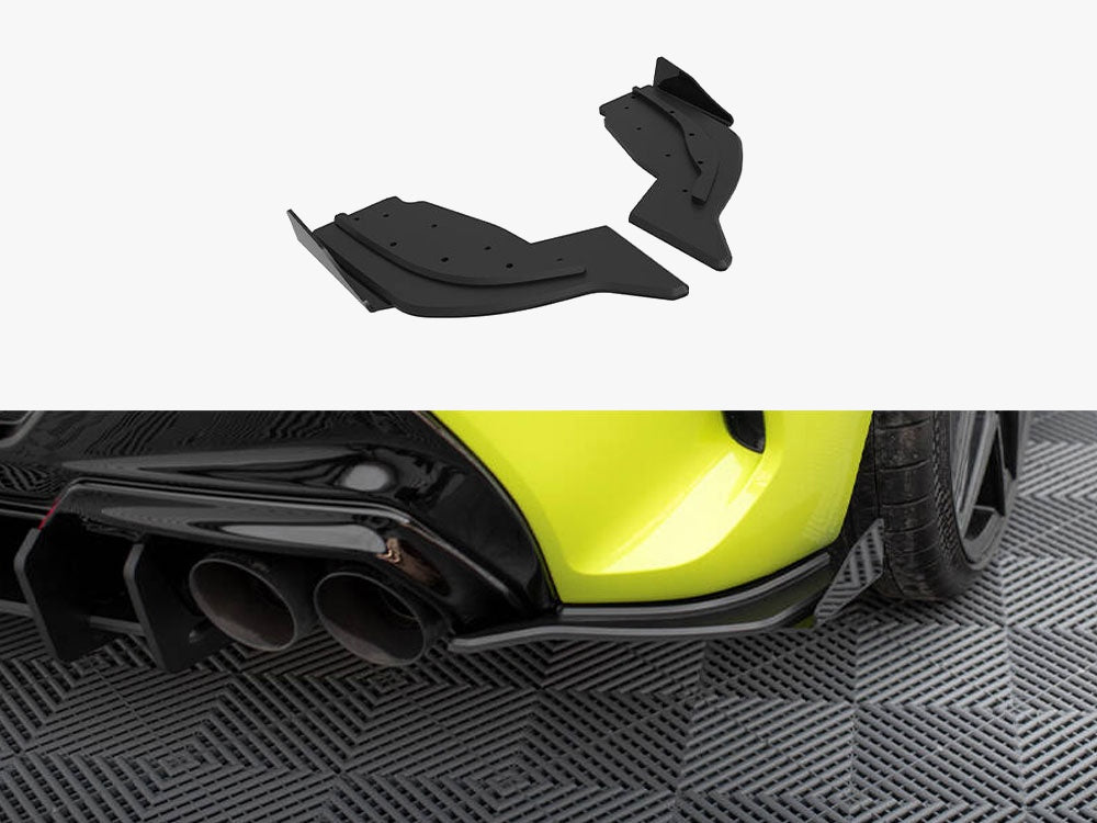 Street Pro Rear Side Splitters V.2 + Flaps V.2 compatible with BMW 1 F40 M-Pack / M135i