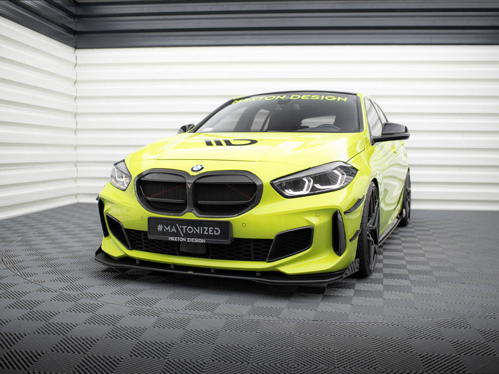 Street PRO Front Splitter + Flaps compatible with BMW 1 F40 M-Pack / M135i