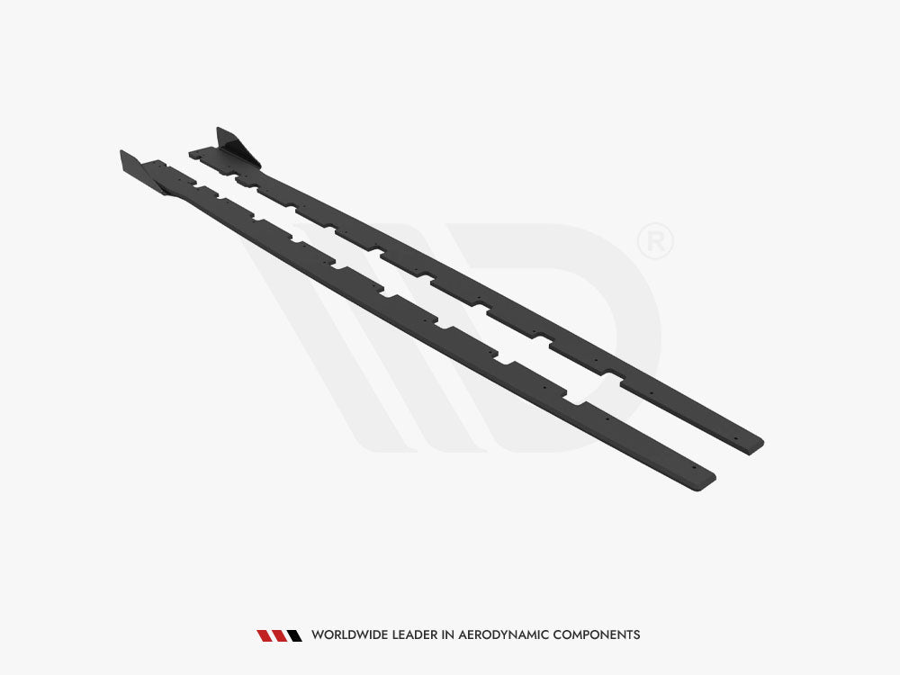 Street PRO Side Skirts Diffusers + Flaps compatible with BMW 1 F40 M-Pack / M135i