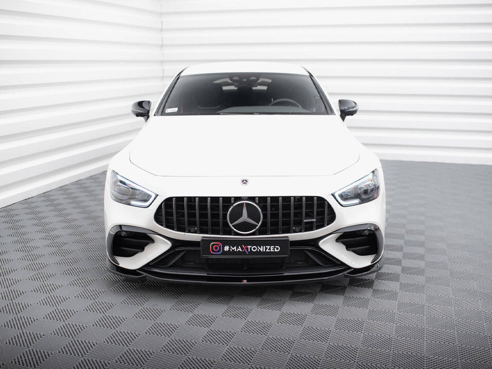 Front Splitter V.1 compatible with Mercedes-AMG GT 43 4 Door Coupe V8 Styling Package
