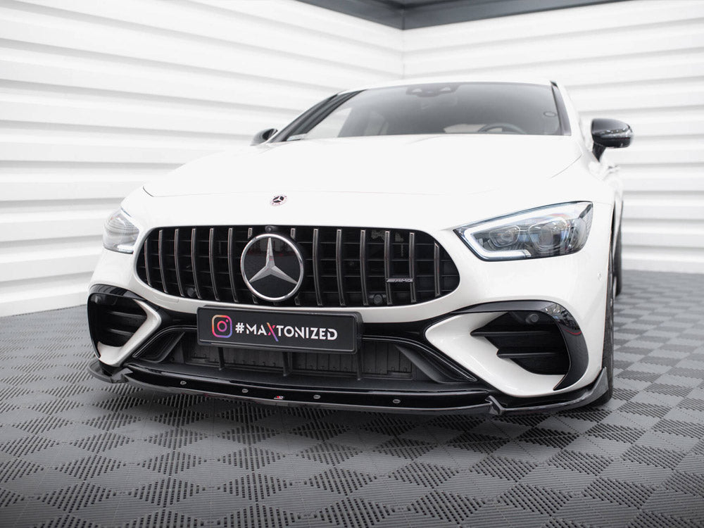 Front Splitter V.2 compatible with Mercedes-AMG GT 43 4 Door Coupe V8 Styling Package