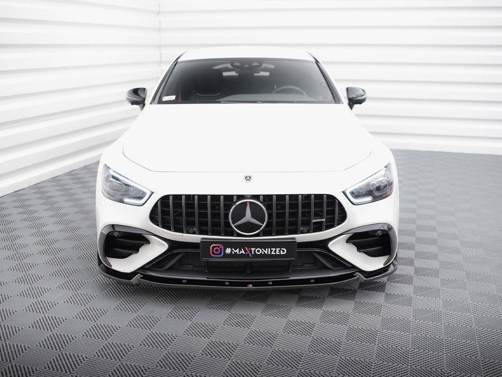 Front Splitter V.2 compatible with Mercedes-AMG GT 43 4 Door Coupe V8 Styling Package