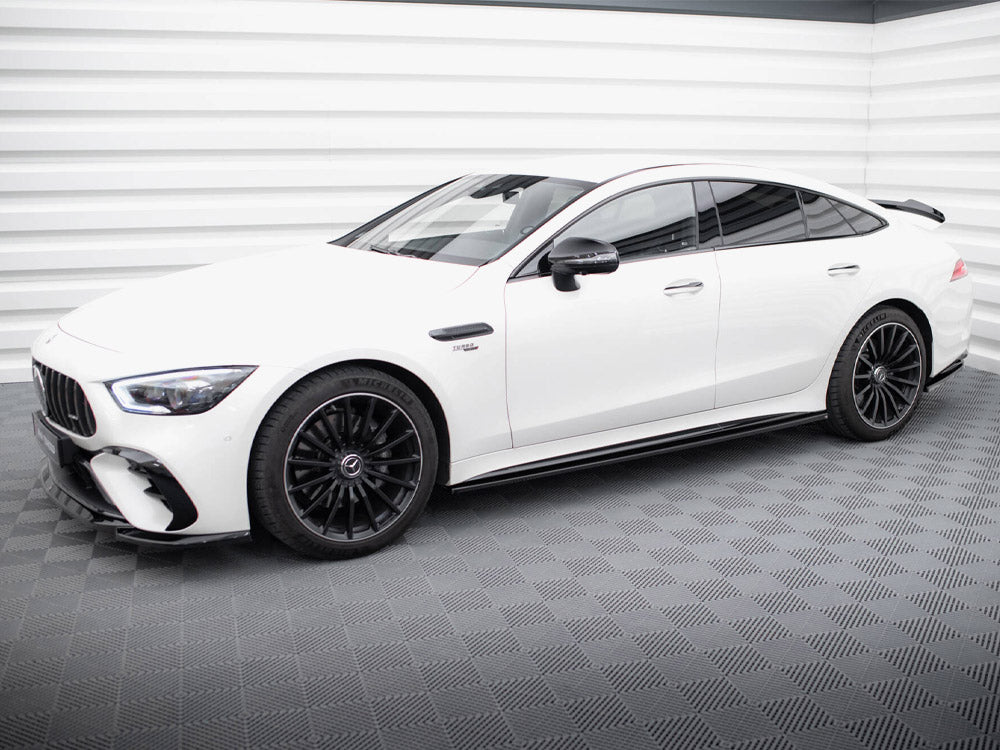Side Skirts Diffusers compatible with Mercedes-AMG GT 43 4 Door Coupe V8 Styling Package