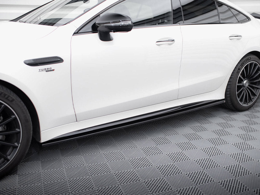 Side Skirts Diffusers compatible with Mercedes-AMG GT 43 4 Door Coupe V8 Styling Package