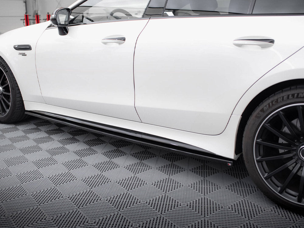 Side Skirts Diffusers compatible with Mercedes-AMG GT 43 4 Door Coupe V8 Styling Package