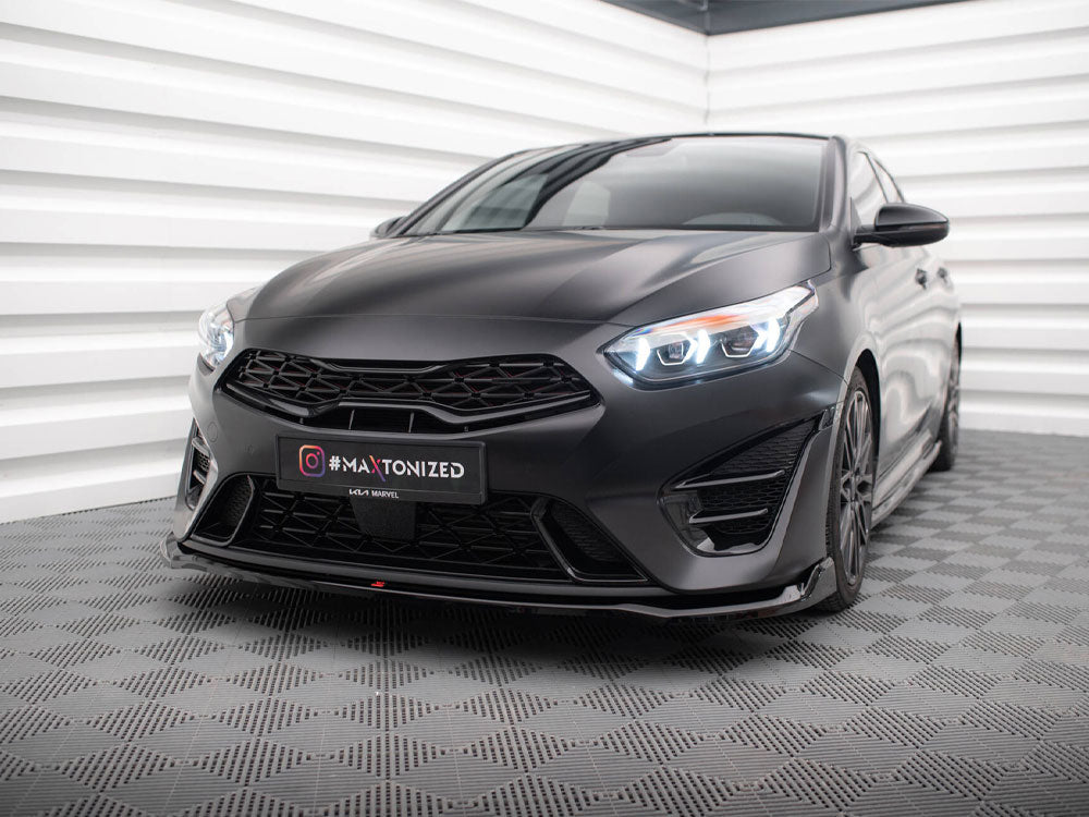 Front Splitter V.1 compatible with Kia ProCeed GT Mk3 Facelift / Ceed GT / GT - Line Mk1 Facelift