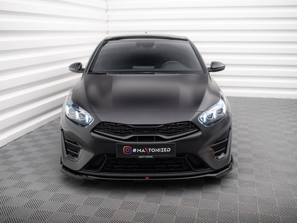 Front Splitter V.1 compatible with Kia ProCeed GT Mk3 Facelift / Ceed GT / GT - Line Mk1 Facelift