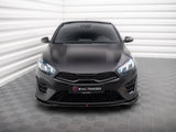 Front Splitter V.1 compatible with Kia ProCeed GT Mk3 Facelift / Ceed GT / GT - Line Mk1 Facelift