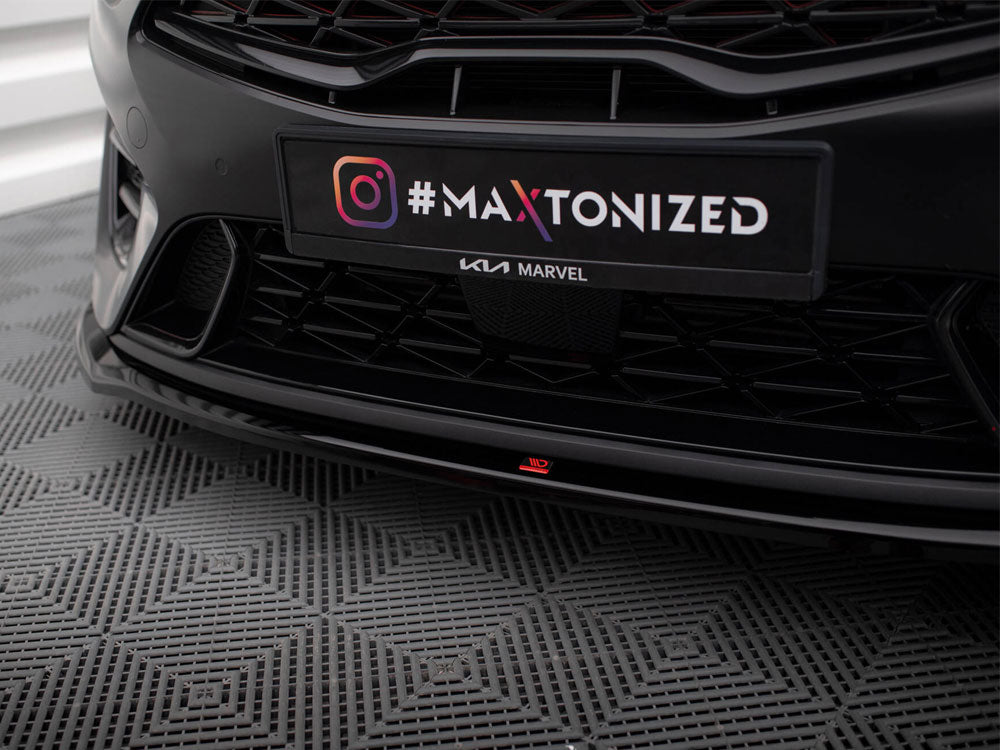 Front Splitter V.1 compatible with Kia ProCeed GT Mk3 Facelift / Ceed GT / GT - Line Mk1 Facelift