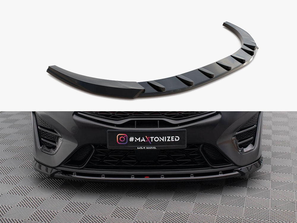 Front Splitter V.2 compatible with Kia ProCeed GT Mk3 Facelift / Ceed GT / GT - Line Mk1 Facelift