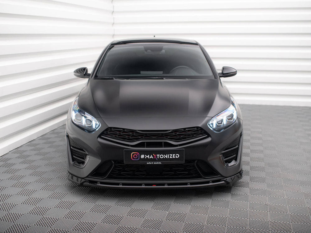 Front Splitter V.2 compatible with Kia ProCeed GT Mk3 Facelift / Ceed GT / GT - Line Mk1 Facelift