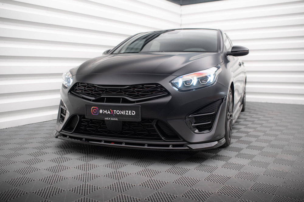 Front Splitter V.2 compatible with Kia ProCeed GT Mk3 Facelift / Ceed GT / GT - Line Mk1 Facelift