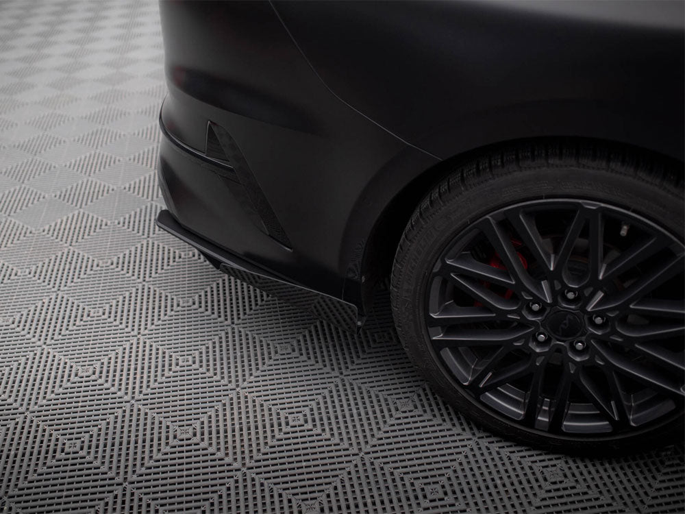 Street Pro Rear Side Splitters + Flaps compatible with Kia ProCeed GT Mk1 Facelift