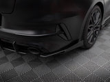 Street Pro Rear Side Splitters + Flaps compatible with Kia ProCeed GT Mk1 Facelift