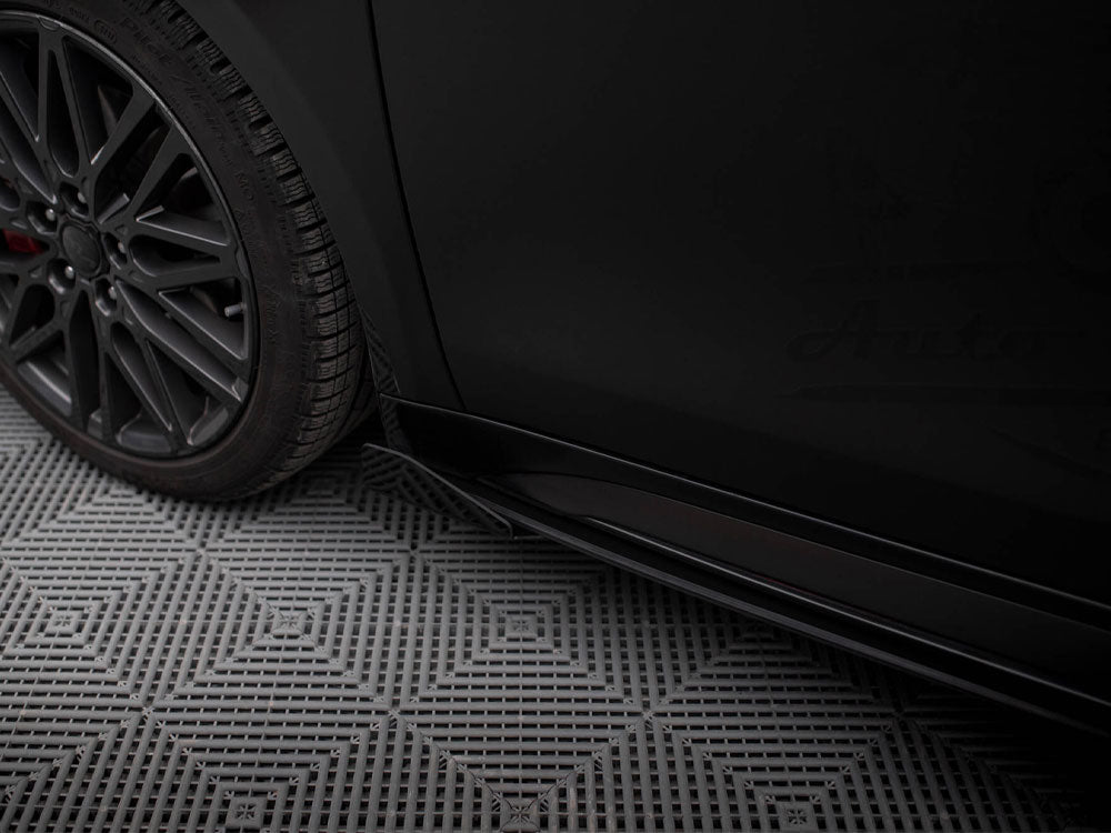 Street PRO Side Skirts Diffusers + Flaps compatible with Kia ProCeed GT / GT-Line Mk1 Facelift / Ceed GT Mk3 Facelift