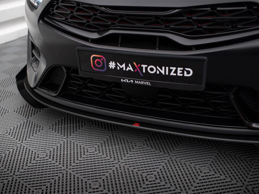 Street PRO Front Splitter + Flaps compatible with Kia ProCeed GT Mk3 Facelift / Ceed GT / GT - Line Mk1 Facelift