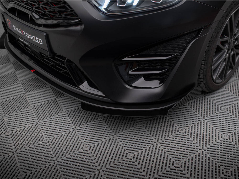 Street PRO Front Splitter + Flaps compatible with Kia ProCeed GT Mk3 Facelift / Ceed GT / GT - Line Mk1 Facelift