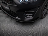 Street PRO Front Splitter + Flaps compatible with Kia ProCeed GT Mk3 Facelift / Ceed GT / GT - Line Mk1 Facelift