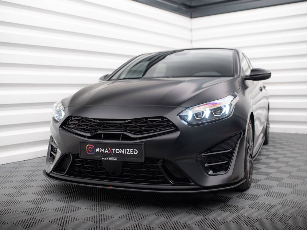 Street PRO Front Splitter compatible with Kia ProCeed GT Mk3 Facelift / Ceed GT / GT - Line Mk1 Facelift