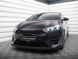 Street PRO Front Splitter compatible with Kia ProCeed GT Mk3 Facelift / Ceed GT / GT - Line Mk1 Facelift