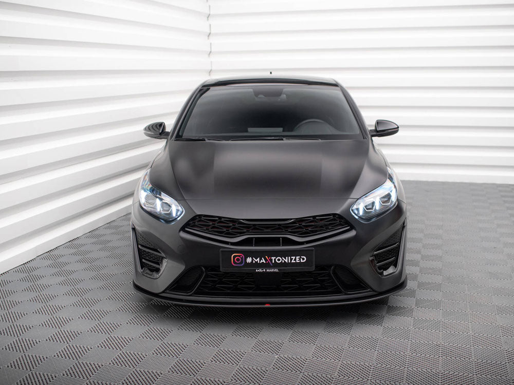 Street PRO Front Splitter compatible with Kia ProCeed GT Mk3 Facelift / Ceed GT / GT - Line Mk1 Facelift