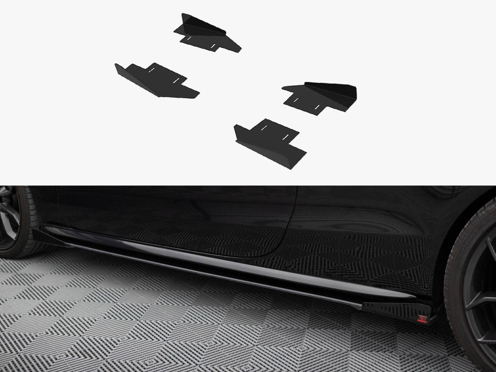 Side Flaps compatible with Audi A5 / A5 S Line / S5 Coupe / Cabrio 8T / 8T Facelift
