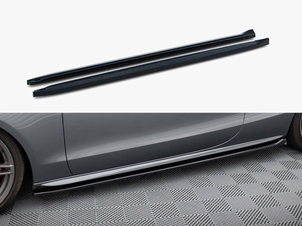 Side Skirt Diffusers V.2 compatible with Audi S5 / A5 S Line Coupe 8T / 8T Facelift