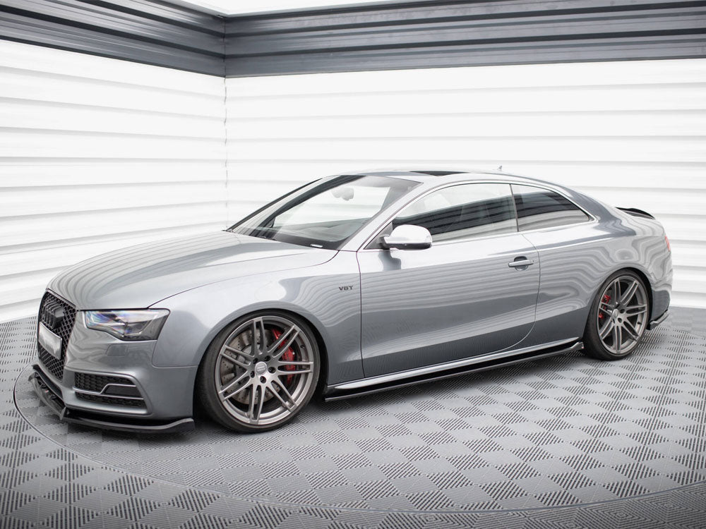 Side Skirt Diffusers V.2 compatible with Audi S5 / A5 S Line Coupe 8T / 8T Facelift
