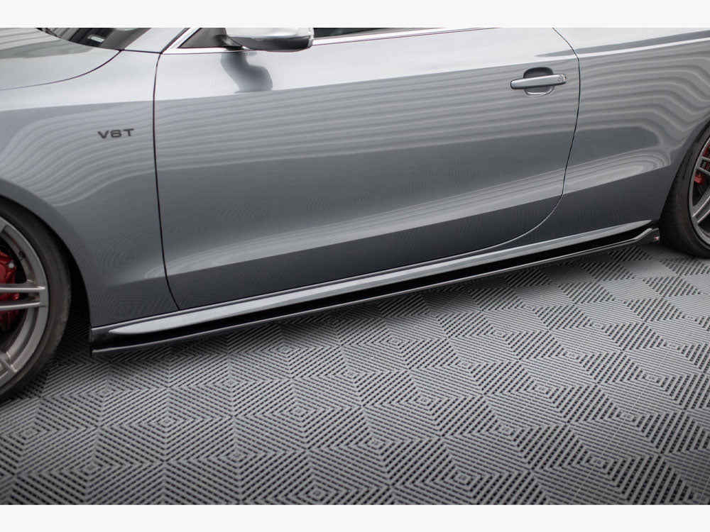 Side Skirt Diffusers V.2 compatible with Audi S5 / A5 S Line Coupe 8T / 8T Facelift