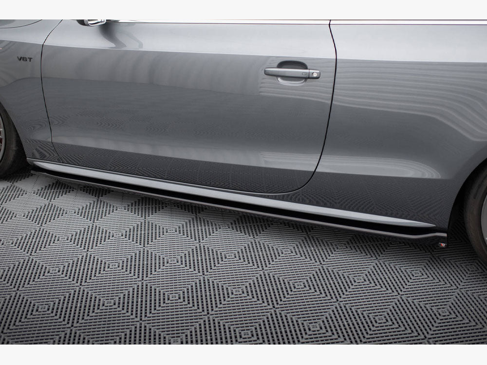 Side Skirt Diffusers V.2 compatible with Audi S5 / A5 S Line Coupe 8T / 8T Facelift