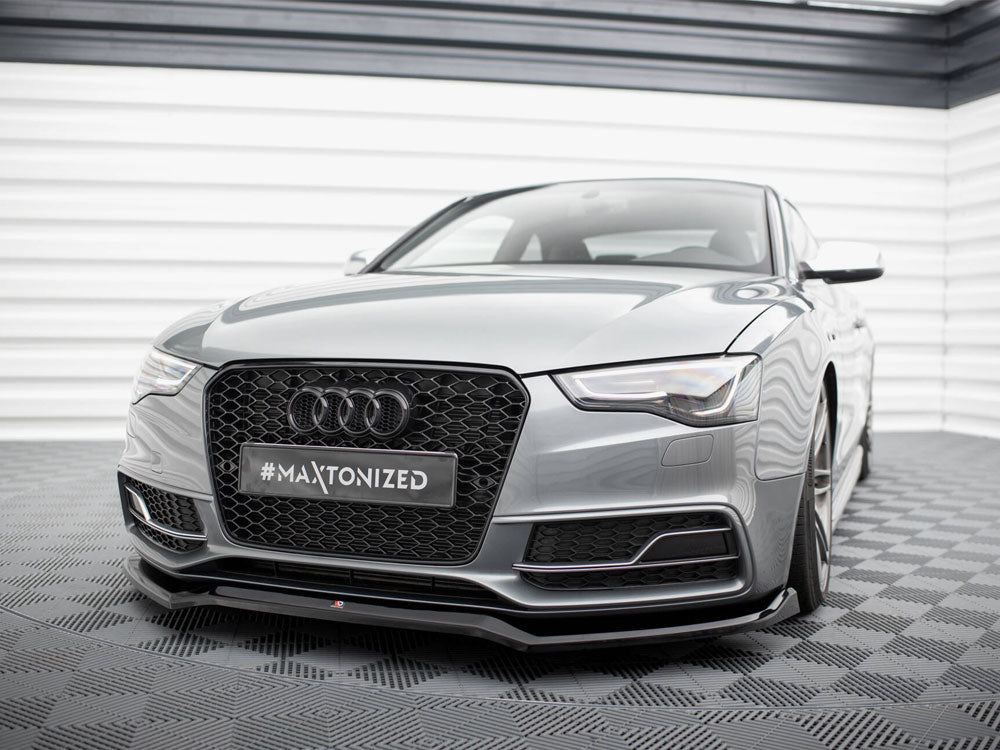 Front Splitter V.4 compatible with Audi S5 / A5 S Line 8T Facelift