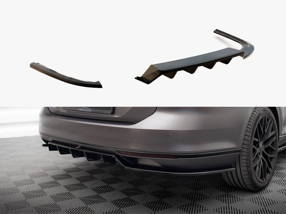 Rear Splitter (Vertical Bars) compatible with Volkswagen Passat Sedan / Variant B8