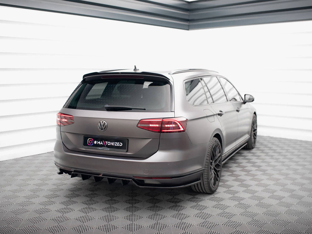 Rear Splitter (Vertical Bars) compatible with Volkswagen Passat Sedan / Variant B8