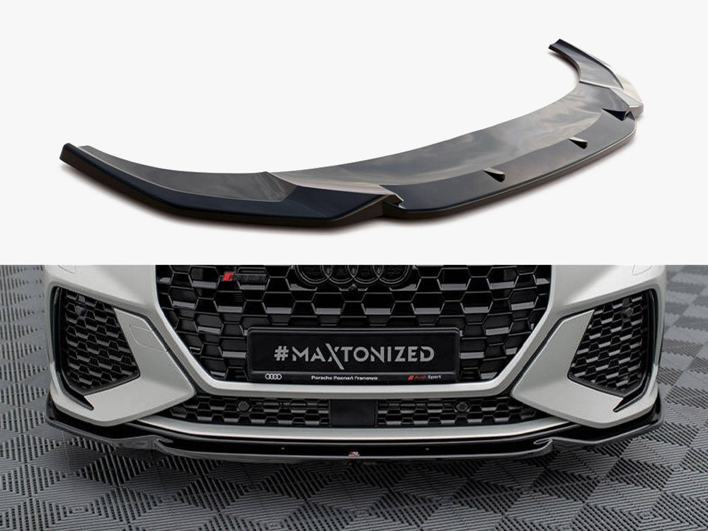 Front Splitter V.1 compatible with Audi RS Q3 Sportback / SUV F3