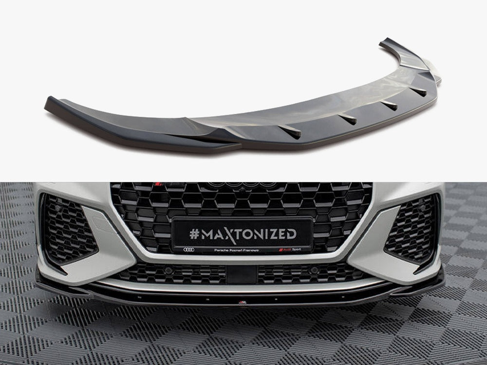 Front Splitter V.2 compatible with Audi RS Q3 Sportback / SUV F3