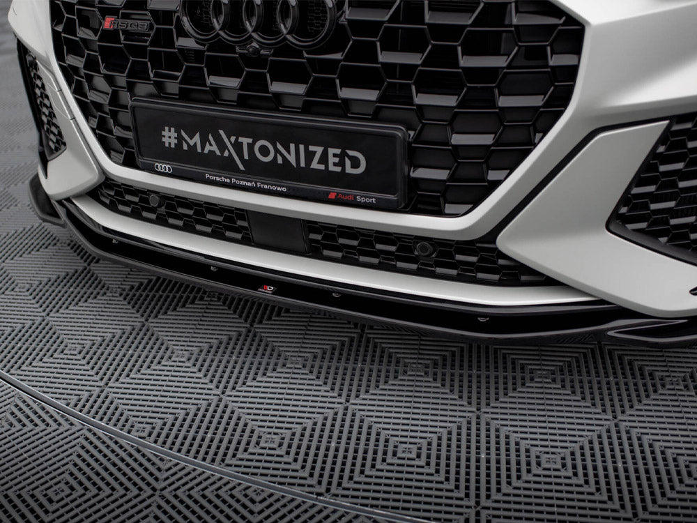 Front Splitter V.2 compatible with Audi RS Q3 Sportback / SUV F3