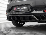 Central Rear Splitter (Vertical Bars) compatible with Mazda3 Mk4
