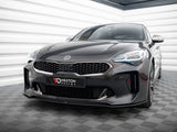Street PRO Front Splitter compatible with Kia Stinger GT / GT-Line / Standard Mk1