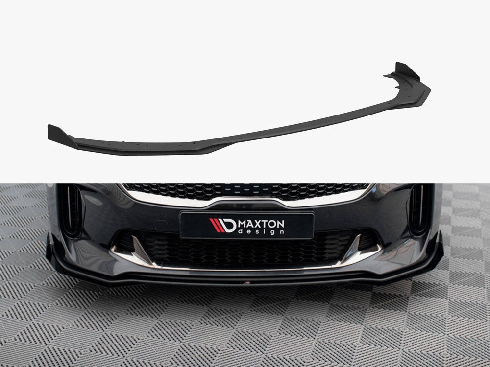 Street PRO Front Splitter + Flaps compatible with Kia Stinger GT / GT-Line / Standard Mk1