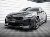 Street PRO Front Splitter + Flaps compatible with Kia Stinger GT / GT-Line / Standard Mk1