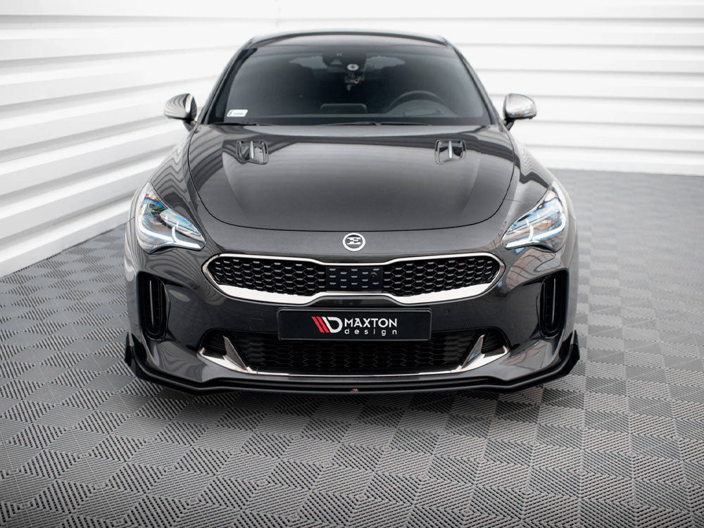 Street PRO Front Splitter + Flaps compatible with Kia Stinger GT / GT-Line / Standard Mk1